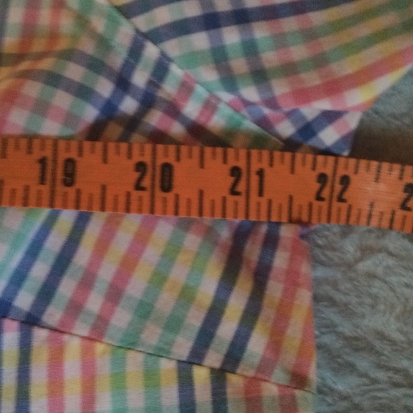 Sag Harbor Cotton Multi Color Plaid Women’s Button Up Shirt - Picture 4 of 6